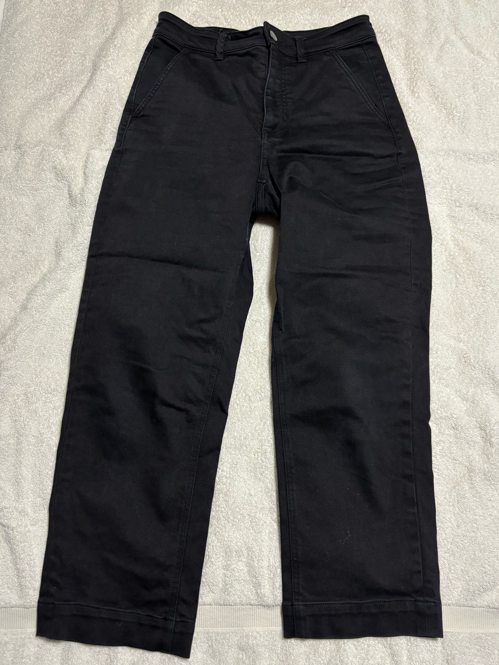 Everlane Black Straight Leg Crop Pants